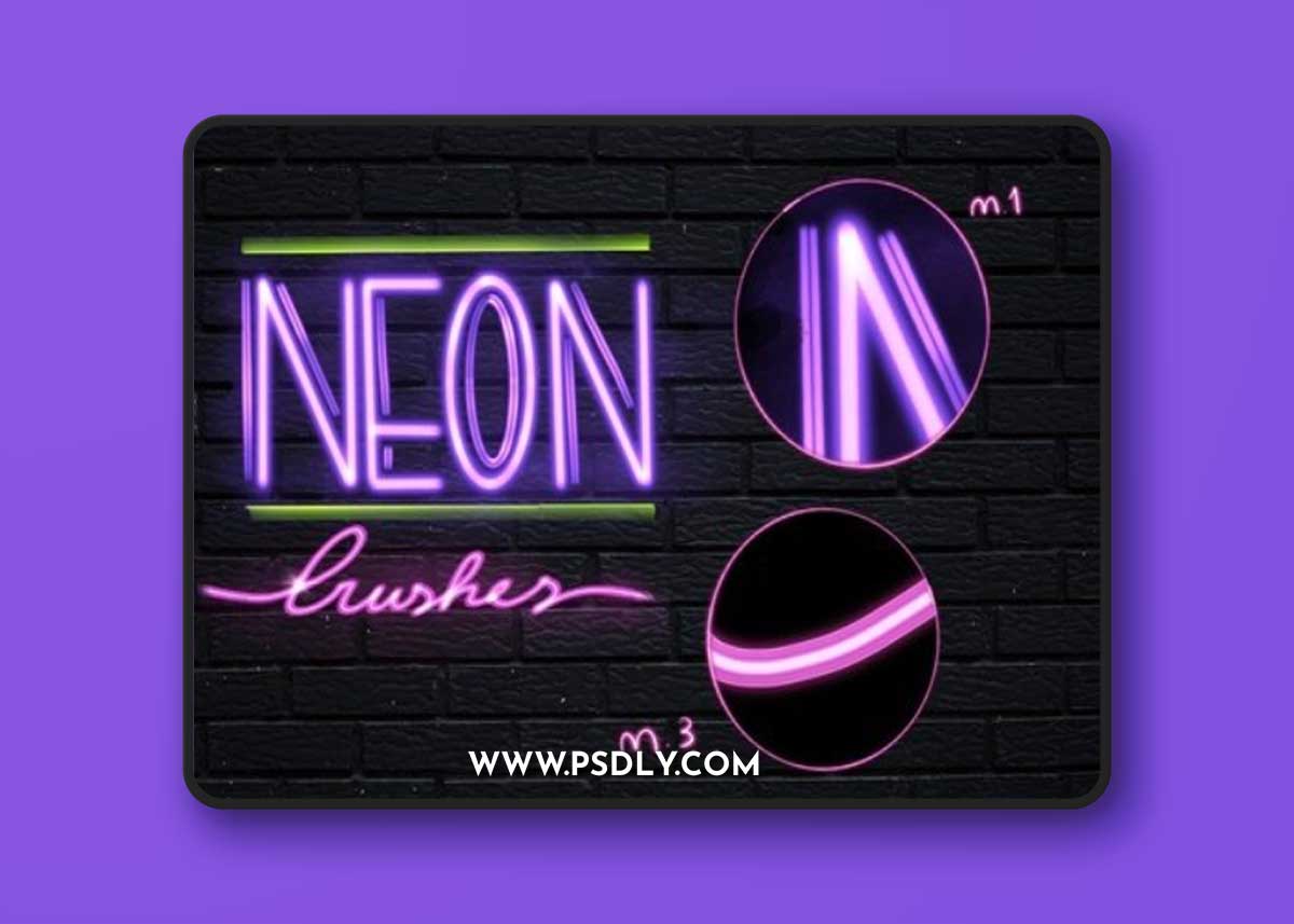 10 Neon Brushes Procreate 6AKSP5L