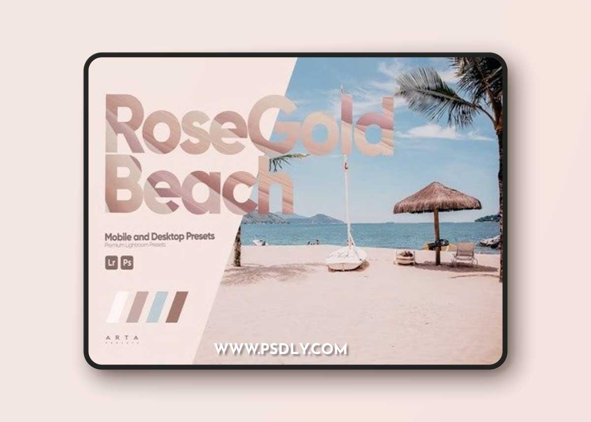 ARTA - Rose Gold Beach Presets for Lightroom