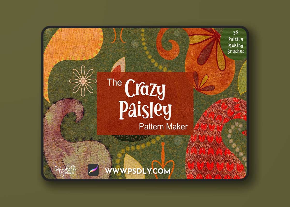 CreativeMarket - The Crazy Paisley Pattern Maker 10845665
