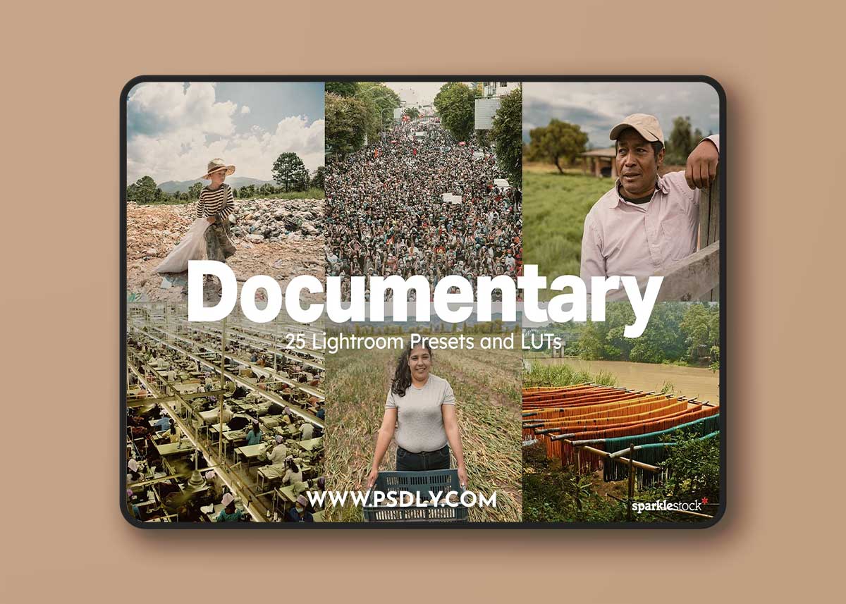Creativemarket - 25 Documentary Lightroom Presets LUT 10926611