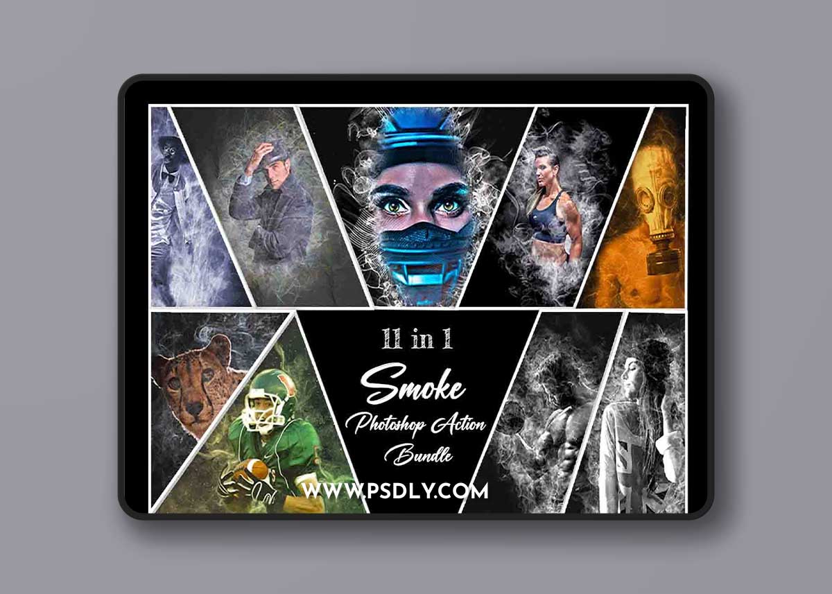 Creativemarket - Smoke Photoshop Action Bundle 10988947