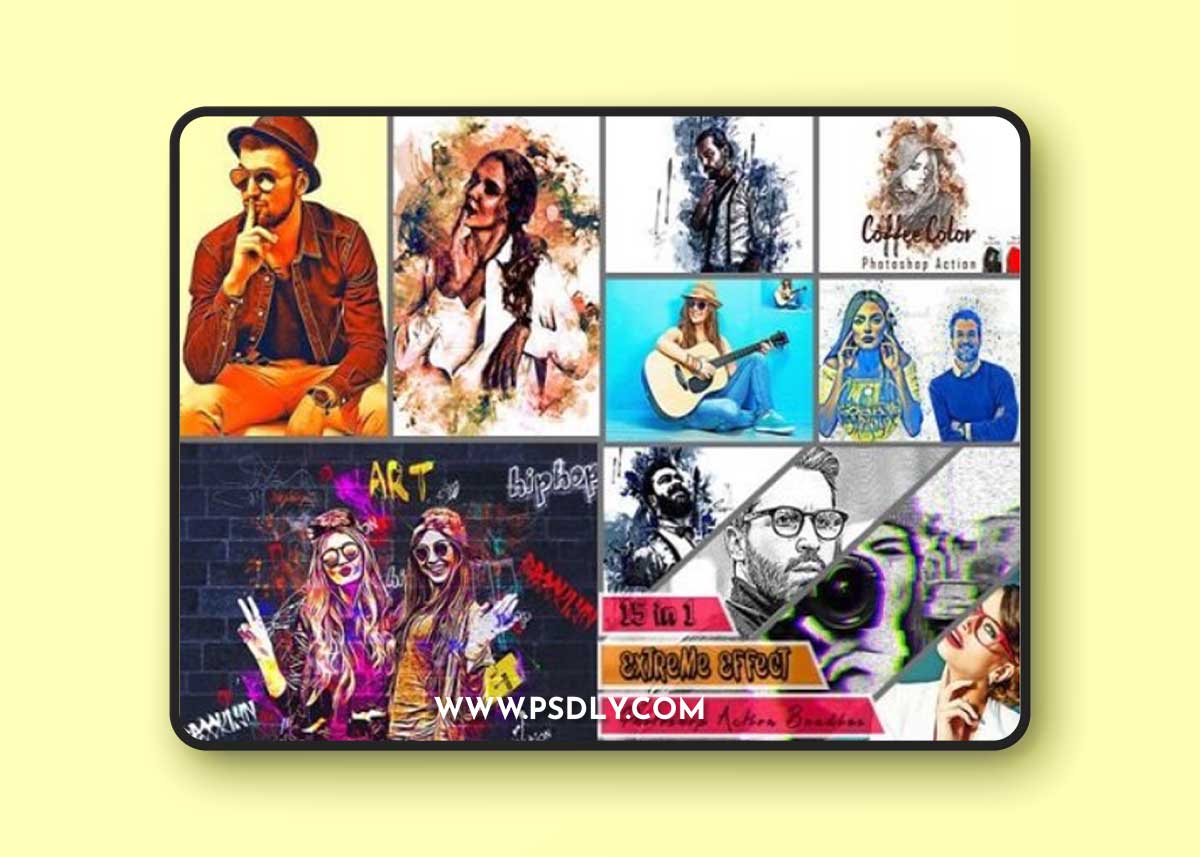 Extreme Effect Photoshop Action Bundles