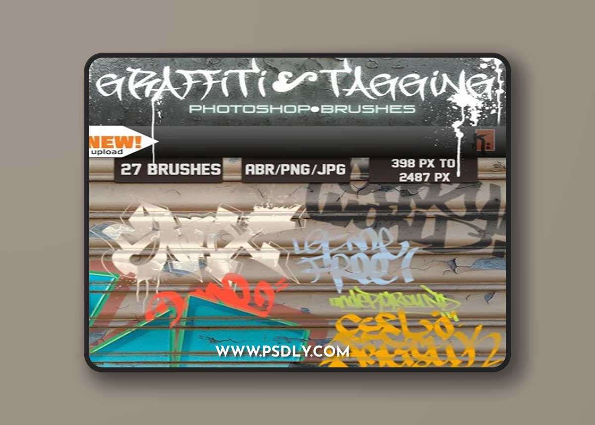 Graffiti Tagging - 28 Photoshop Brushes