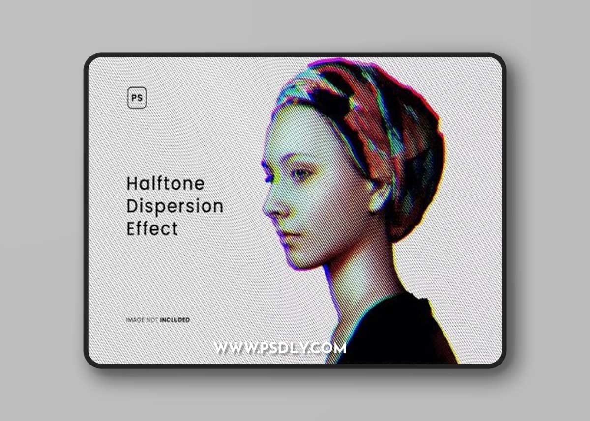 Halftone Dispersion Photo Effect HT2TJGD