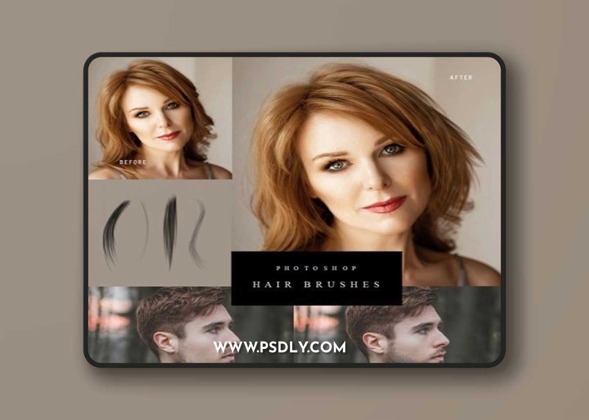 Squijoo - Photoshop Hair Brushes