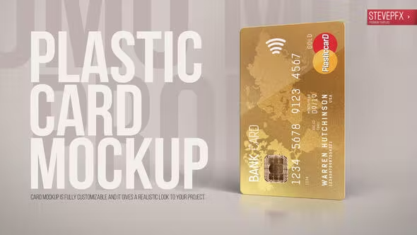 Videohive Bank Credit Card Mockup 42601255