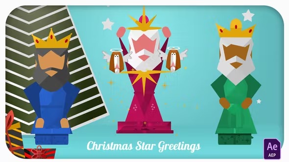 Videohive Christmas Star Greetings 34113836