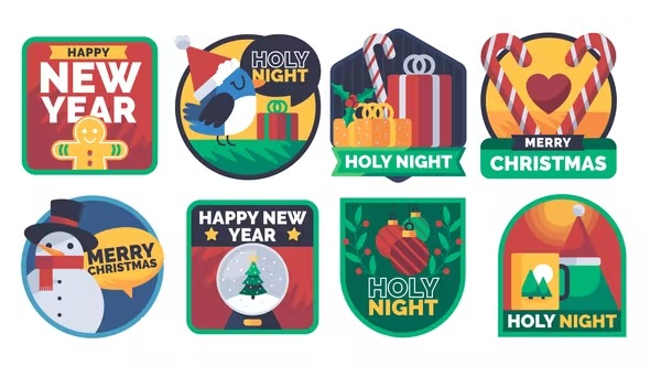 Videohive Christmas Titles Pack V2 10 in 1 41975352