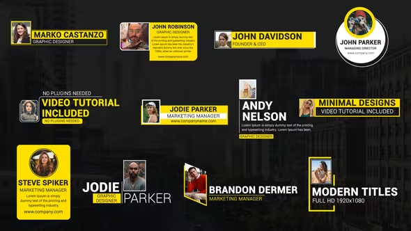 Videohive Clean Photo Lower Thirds 42665635