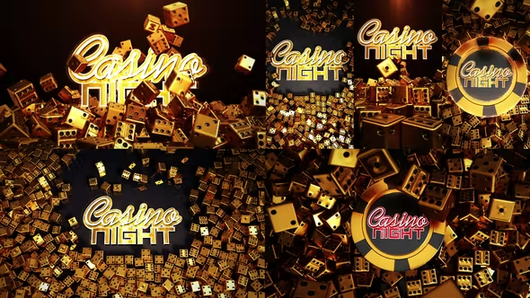 Videohive Gold Dices Casino Instagram Stories 42331548
