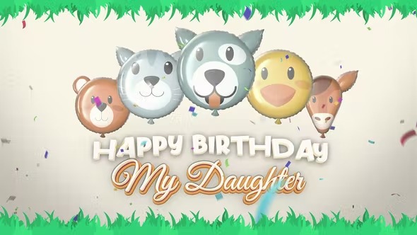 Videohive Kid Birthday Wishes 41980577