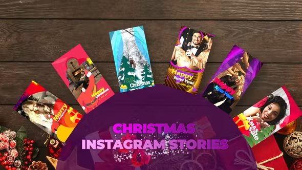 Videohive Modern Christmas Instagram Stories 42331009