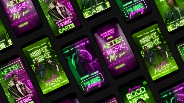 Videohive Neon Reels 42015967