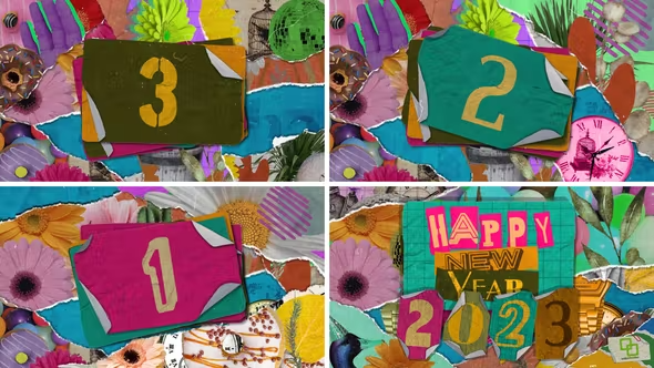Videohive New Year Countdown Collage 42079313