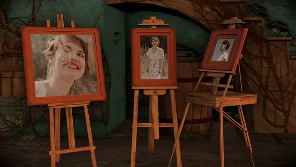 Videohive Photo Gallery in an Old Courtyard 42255239