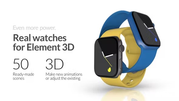 Videohive Real Smartwatches for Element 3D 41879182