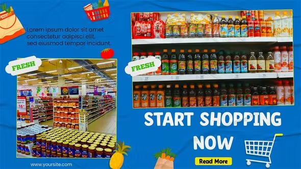 Videohive Super Market Slideshow 42120945