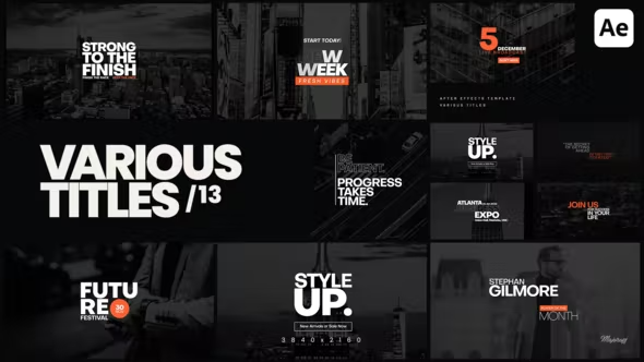 Videohive Various Titles 13 42551302