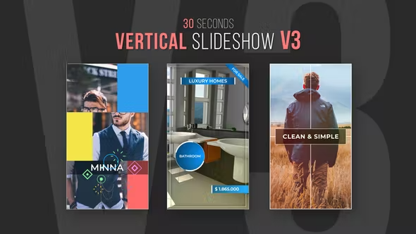 Videohive Vertical Slideshow V3 42129128