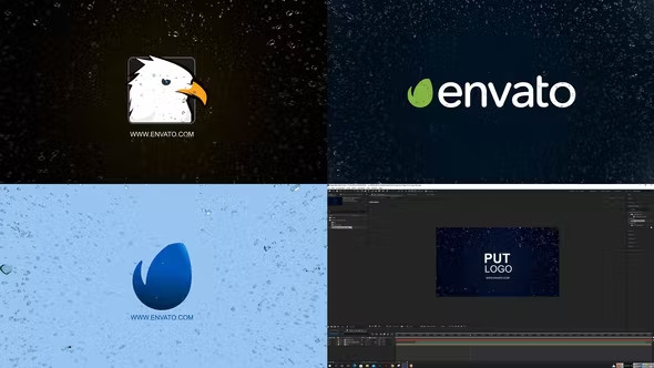 Videohive Water Circle Logo Intro 42236071