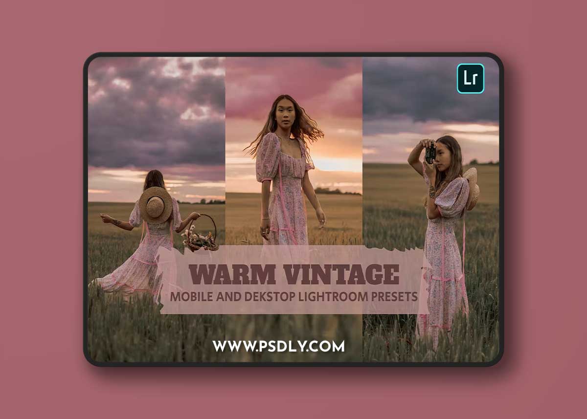 Vintage Warm Lightroom Presets Dekstop and Mobile PDZBPMR