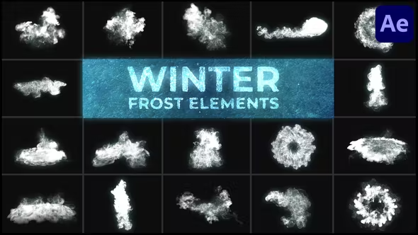 Videohive Winter Frost Elements for After Effects 42180452