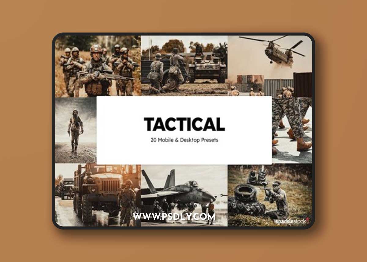 20 Tactical Lightroom Presets & LUTs PZE2XCA