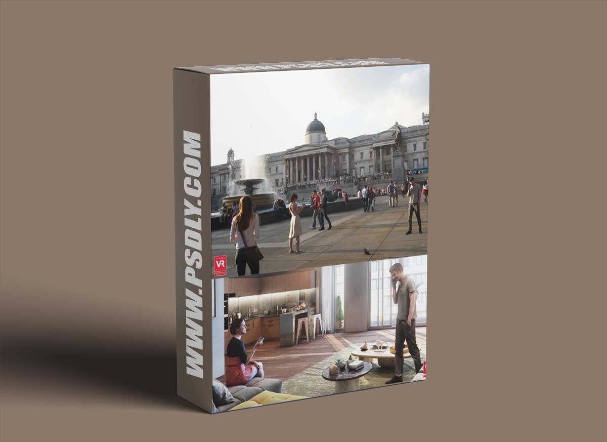 3D People +3Ds Max+ Vray + Photoshop