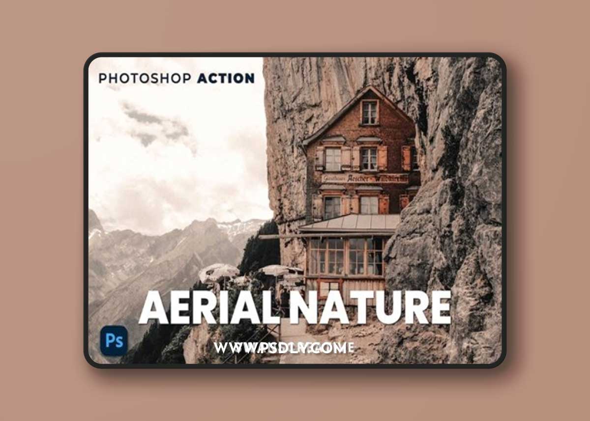 Aerial Nature Photoshop Action QUFZAGE