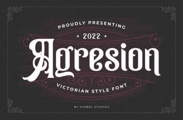 Agresion - Vintage Font