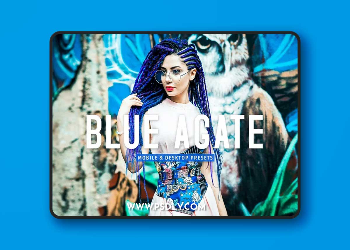 Blue Agate Mobile & Desktop Lightroom Presets ZNLTCKN