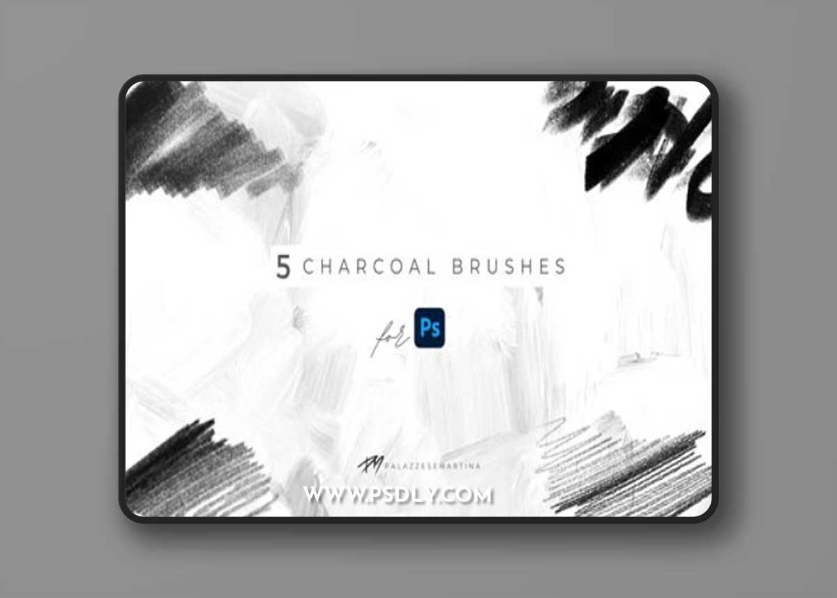 Charcoal & Pencil Brushes Pack for Photoshop
