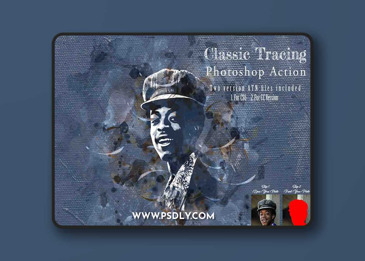 CreativeMarket - Classic Tracing Photoshop Action 12514364
