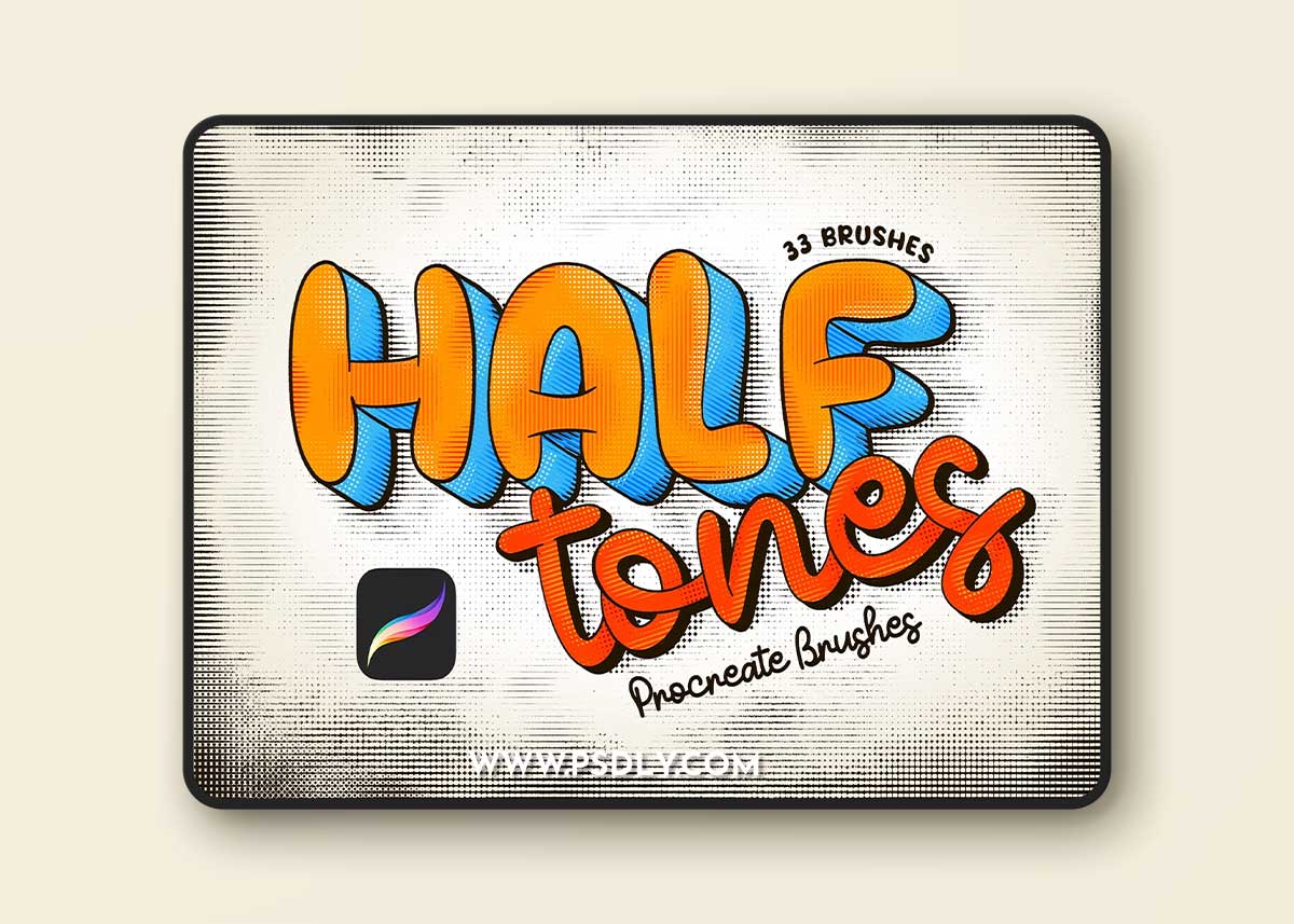 Creativemarket - Halftone Procreate Brushes 12706758