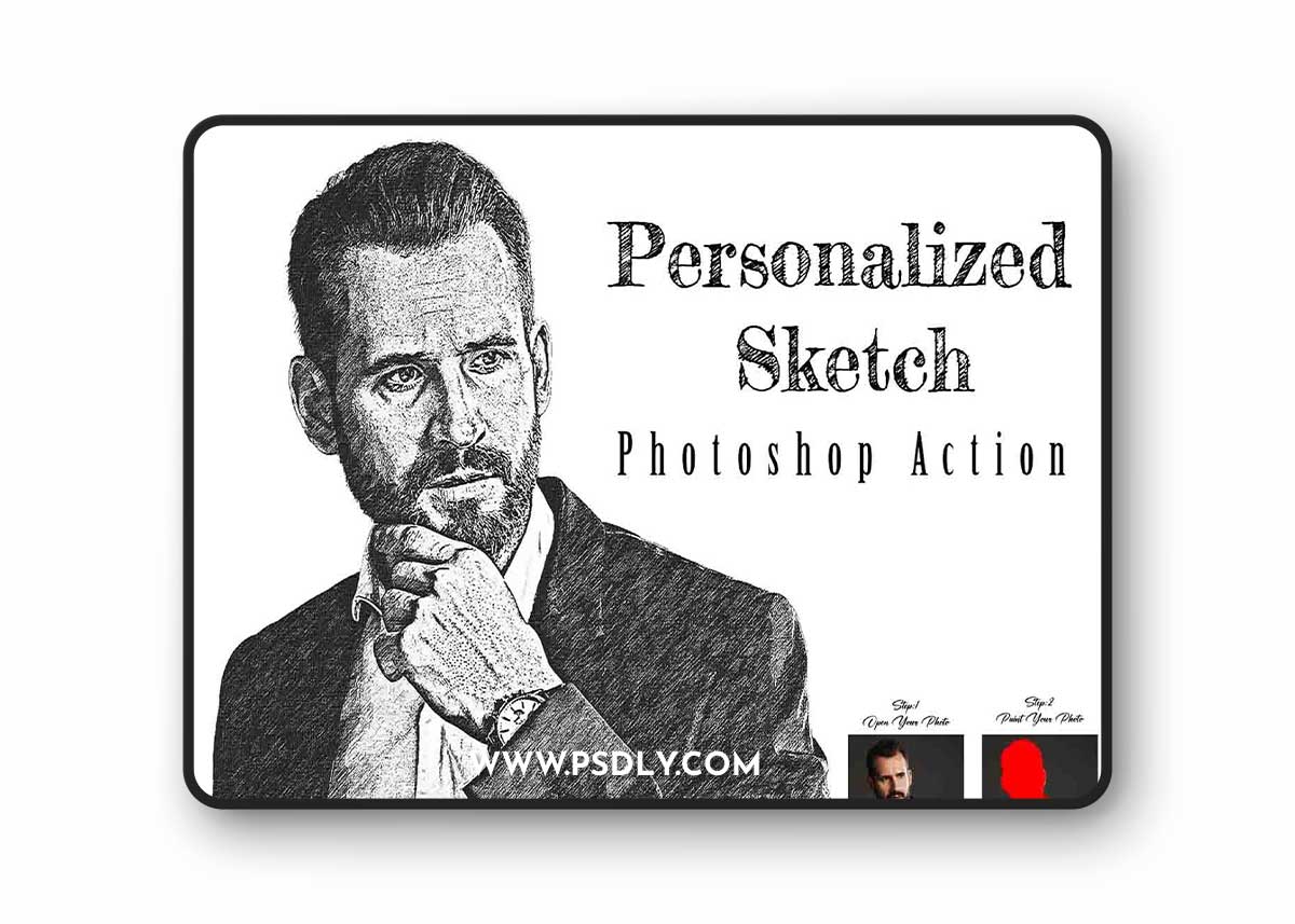 Creativemarket - Personalized Sketch Photoshop Action 12644232
