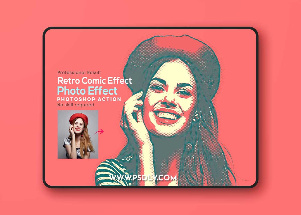 Creativemarket - Retro Comic Effect Photoshop Action 10863177
