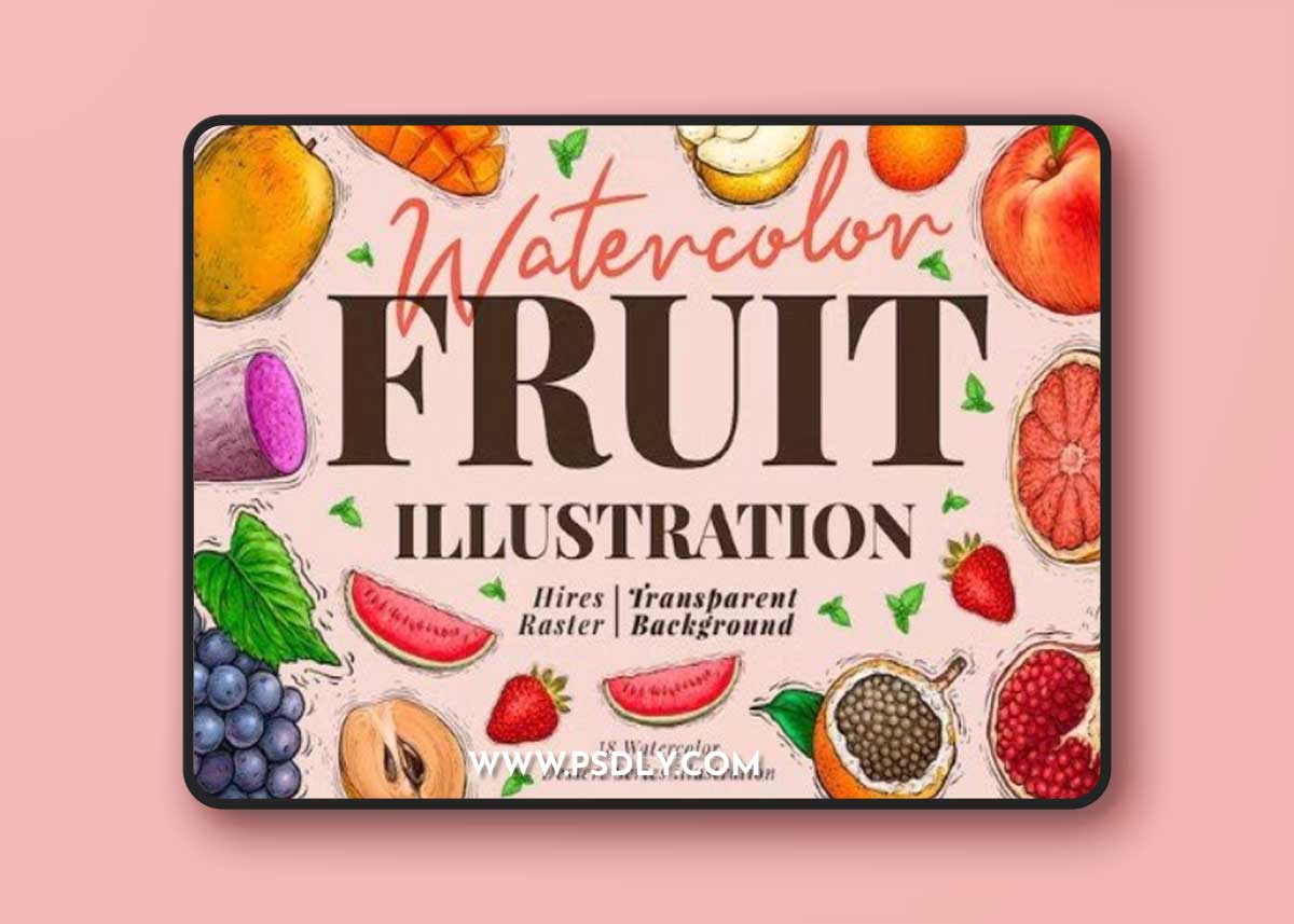 Fruit Watercolor Illustration
