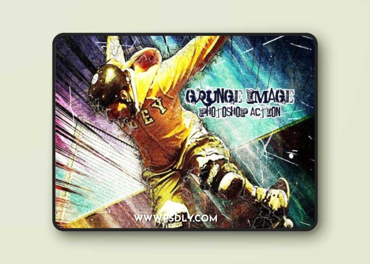 Grunge Image Photoshop Action R4R4HD6