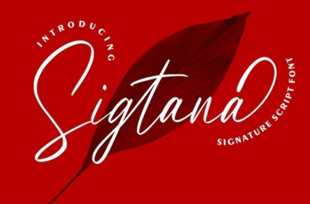 Sigtana | Signature Script Font