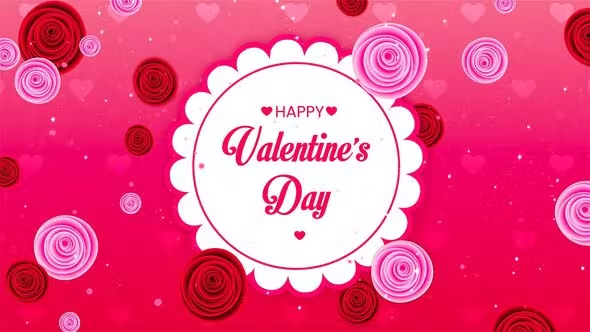 Videohive Circle Motion Flowers Style Valentines Day Slideshow 42799522