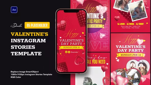 Videohive Happy Valentines Day Instagram Stories 42767877
