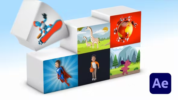 Videohive Media Boxes Logo Reveal for After Effects 42982148