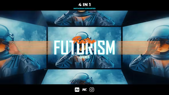 Videohive Retro Futurism Opener 42569571
