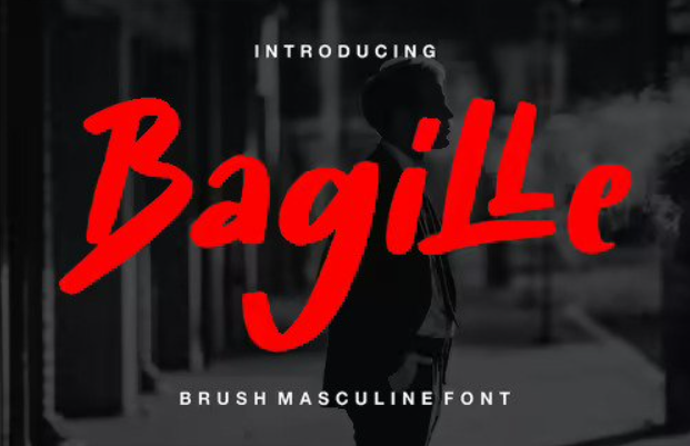 Bagille | Brush Masculine Font