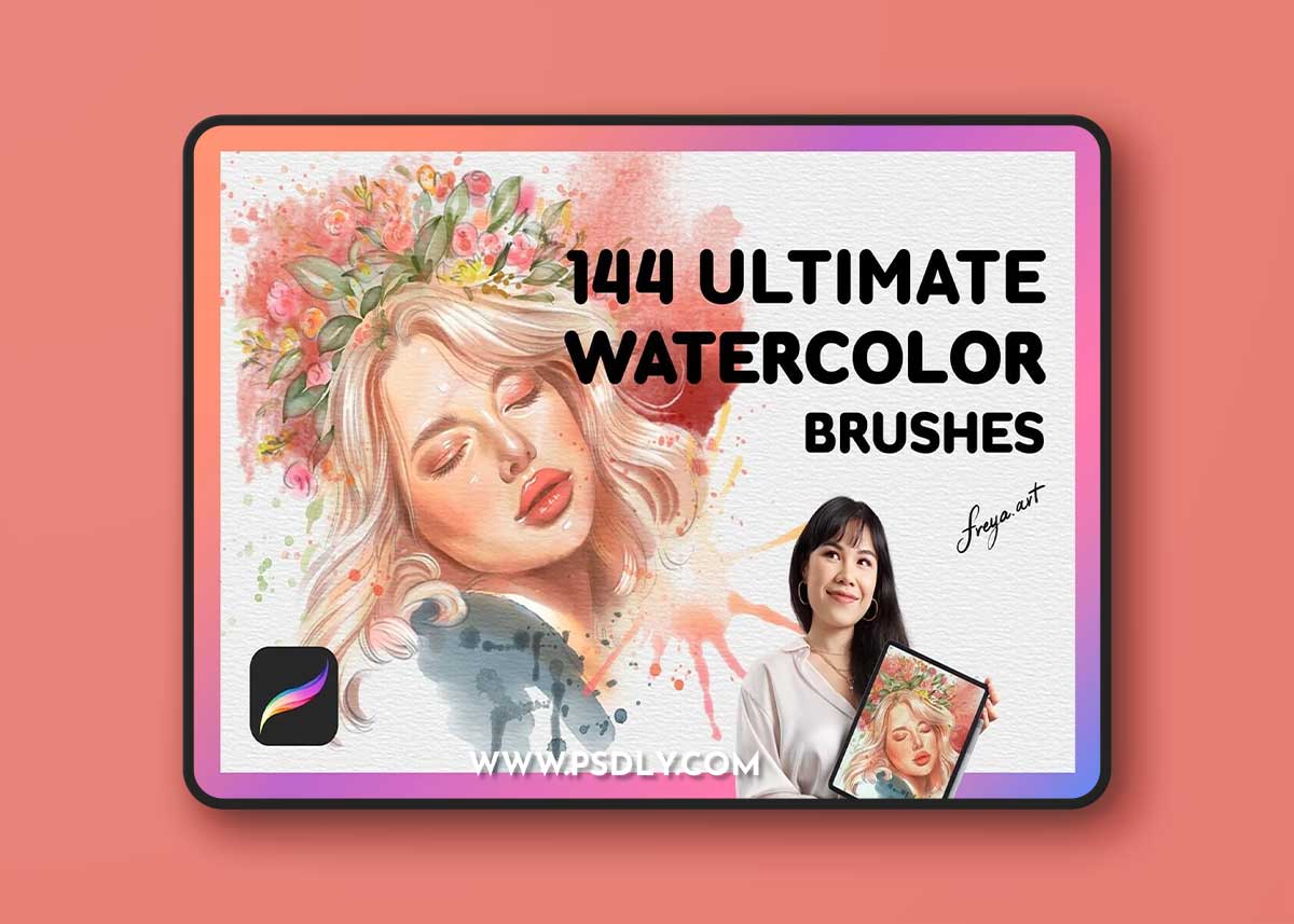 Creativemarket - Best Watercolor Brushes Procreate 7513781
