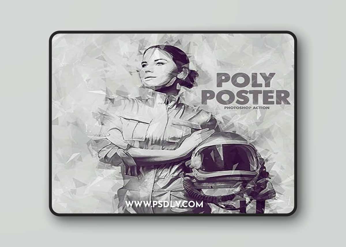 GraphicRiver - Poly Poster Photoshop Action 43240292
