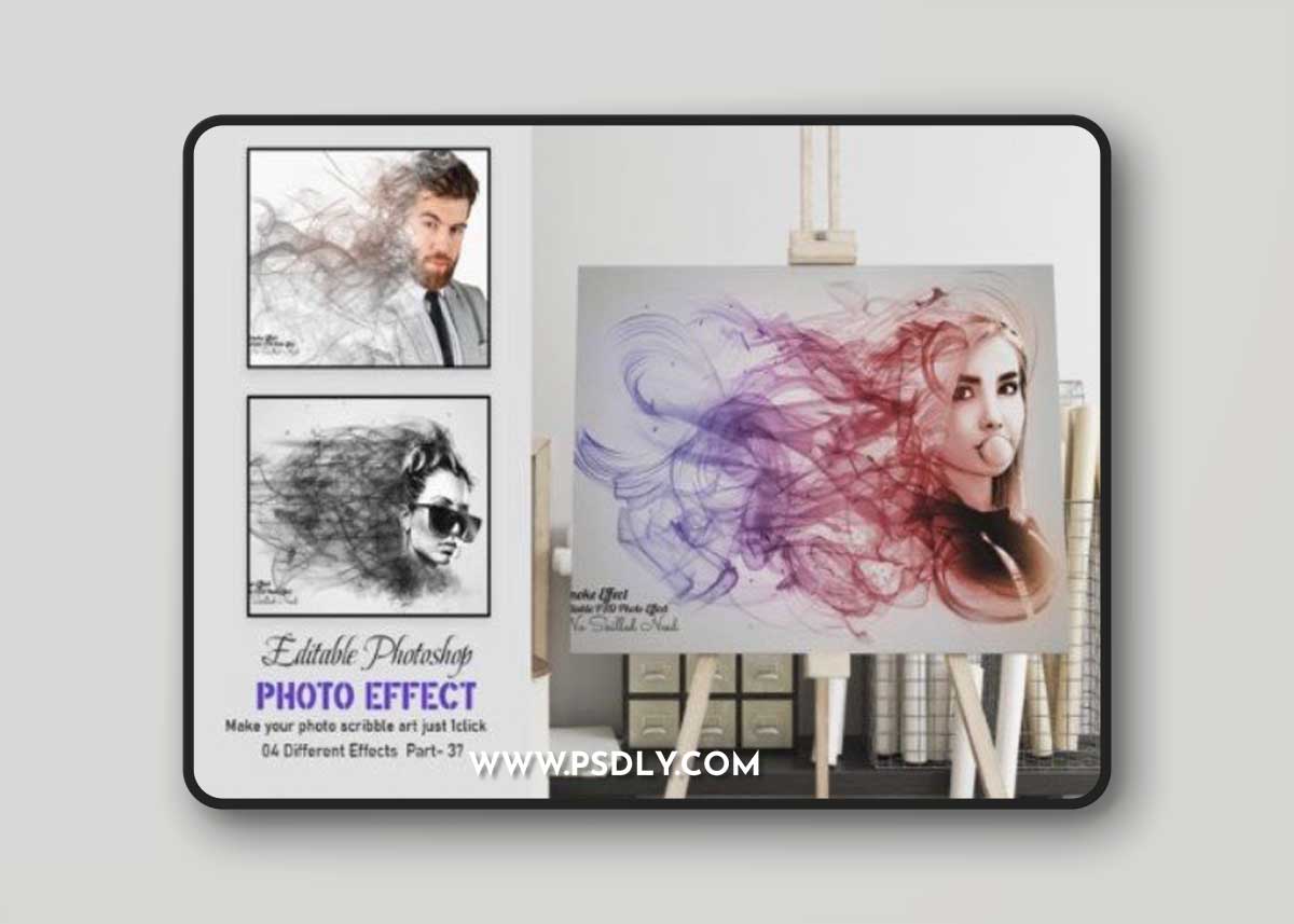 Smoke Editable Photo Effect