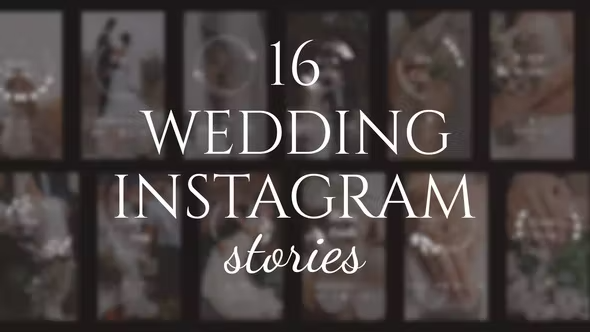Videohive 16 Wedding Instagram Stories 43388751