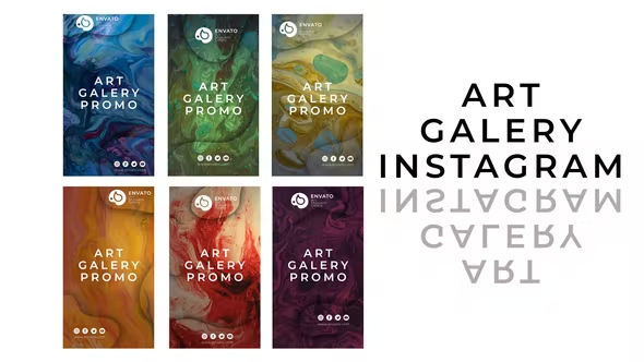 Videohive Art gallery instagram stories 43420504