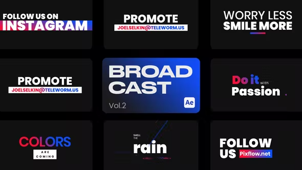 Videohive Broadcast Titles II for After Effects 43588166